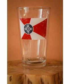 Lucinda's Father's Day Wichita Flag Pint Glass