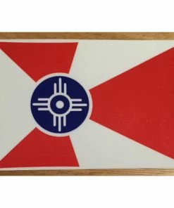 Lucinda's Wichita And Kansas Merch Wichita Flag Sticker
