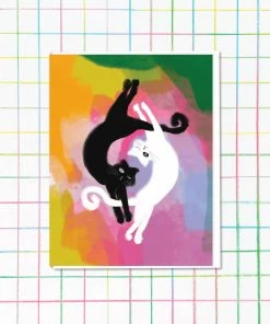Lucinda's New Yin Yang Kitties Card