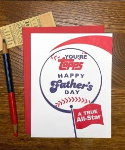 Lucinda's Official Shop 12 Lucinda's You're Topps Father's Day Card New