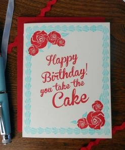 Lucinda's Official Shop 10 Lucinda's You Take The Cake Birthday Card New