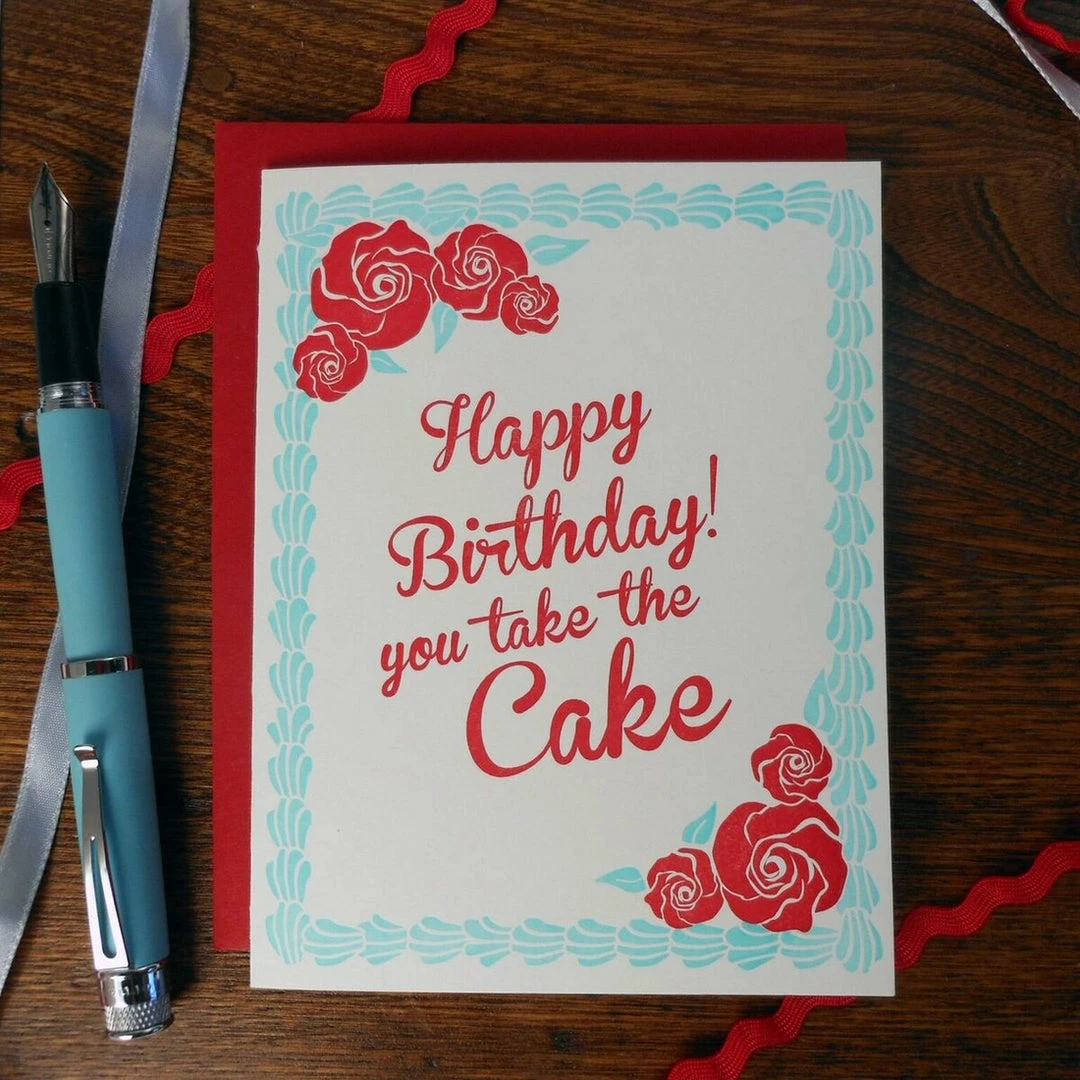Lucinda's You Take The Cake Birthday Card New 3 Lucinda's You Take The Cake Birthday Card New
